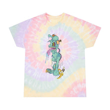 Load image into Gallery viewer, Spiral Tie-Dye Tee with Funky Design