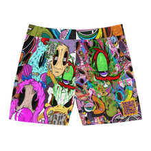 Load image into Gallery viewer, Men's Mid-Length Swim Shorts (AOP) c