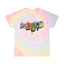 Load image into Gallery viewer, Spiral Tie-Dye Tee with Funky Design
