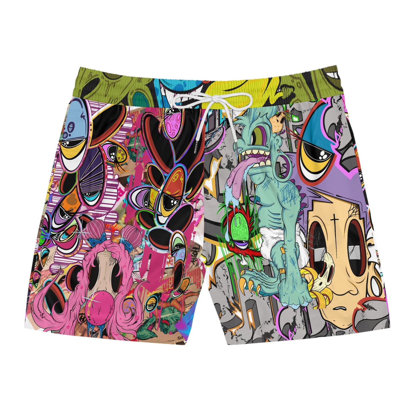 Men's Mid-Length Swim Shorts (AOP) c