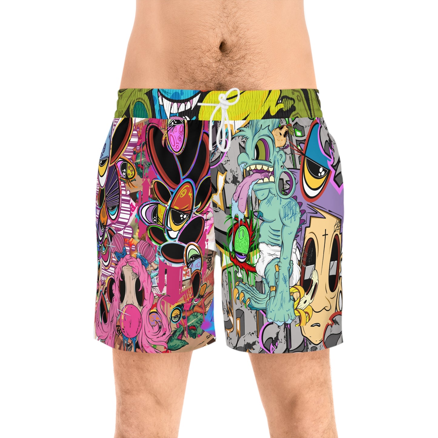 Men's Mid-Length Swim Shorts (AOP) c