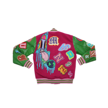 Load image into Gallery viewer, Letterman Magenta/Green
